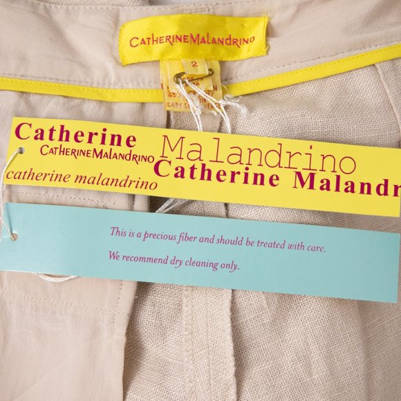 Anthropologie Catherine Malandrino RTW 2 Crop Pants Long Knee-Length Shorts - Picture 6 of 8